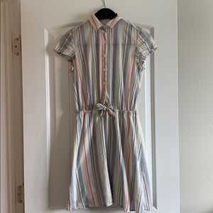 J Crew Mercantile Colorful Stripe Dress